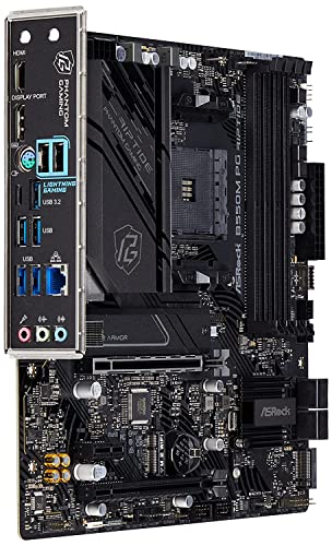 ASRock }U[{[h B550M PG Riptide AMD Ryzen 5000 V[Y CPU (Soket AM4) Ή B550M MicroATX }U[{[h K㗝Xi