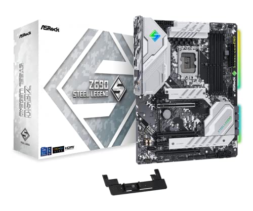 ASRock }U[{[h Z690 Steel Legend Intel 12 CPU ( LGA1700 )Ή Z690 ATX }U[{[h K㗝Xi