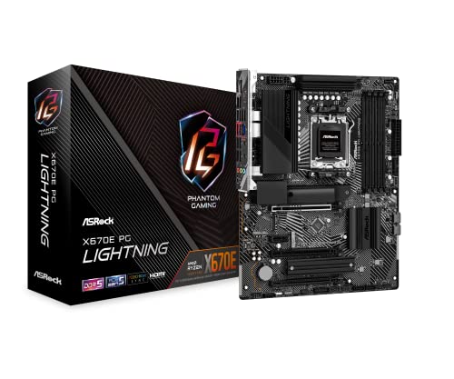 ASRock }U[{[h X670E PG Lightning AMD Ryzen 7000 V[Y CPU (Soket AM5) Ή X670E ATX }U[{[h K㗝Xi