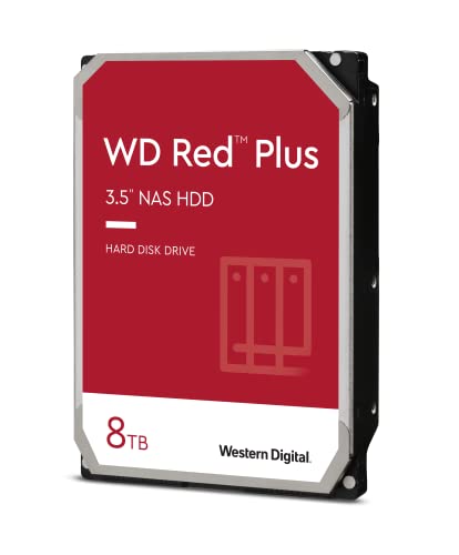 Western Digital 8TB WD Red Plus NAS n[hhCu HDD - 5640 RPM SATA 6 Gb/s CMR 128 MB LbV 3.5C` - WD80EFZZ