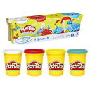ハズブロ(HASBRO) プレイ ドー Play-Doh きほんの4色 カラフルなこむぎねんど シングル缶112gが4個入ったセット 2歳以上の子供向け アート...