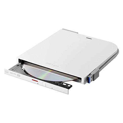 BUFFALO obt@[ USB3.1(Gen1)/3.0 fXNgbvp\RΉ Ot DVD/CDhCu oXp[ WP[u(dP[ut) ^|[^u [J[ Window/Mac zCg DVSM-PTV8U3-W