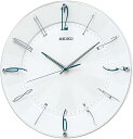 セイコークロック 掛け時計 電波 アナログ 白 パール KX214W SEIKO 直径32.7 4.6cm(3)