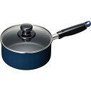 和平フレイズ お手入れ簡単 片手鍋16cm ブルー ふっ素樹脂加工 IH ガス対応 スティージー2 MB-2369(3)