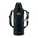 象印マホービン(ZOJIRUSHI) ミズノ 水筒 ステンレス クール スポーツ ボトル 直飲み 1.5L ワンタッチ オープン タイプ ブラック SD-FX15-BA