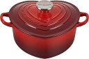 ル クルーゼ(Le Creuset) 鋳物 ホーロー 鍋 ココット ダムール チェリーレッド ガス IH オーブン 食洗器 対応 結婚祝い 記念日 ブライダル ギフト プレゼント 引出物 日本正規販売品