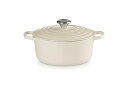ル クルーゼ(Le Creuset) 鋳物 ホーロー 両手鍋 シグニチャー ココット ロンド 24 cm ブリオッシュ ガス IH オーブン 対応 日本正規販売...
