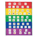 ラーニング リソーシズ(Learning Resources) 壁掛け ポケットチャート レインボー LER2197