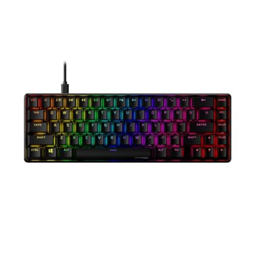 HyperX Alloy Origins 65 小型 RGBメカニカルゲーミングキーボード HyperX Aqua軸 ゲーマー向け メーカー 2年保証 56R64AA#ABA