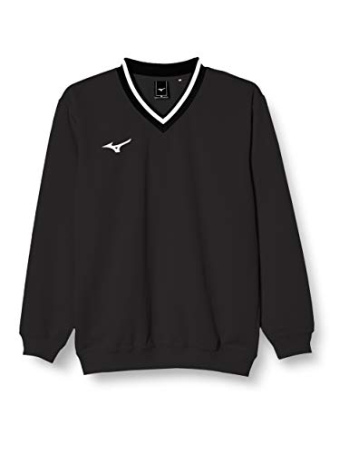 ミズノ テニスウェア スウェットシャツ Vネック 肉厚 吸汗速乾 ストレッチ 男女兼用 62JC8002 ブラック 日本 M (日本サイズM相当) ミズノ テニスウェア スウェットシャツ Vネック 肉厚 吸汗速乾 ストレッチ 男女兼用 62JC8002 ブラック 日本 M (日本サイズM相当)