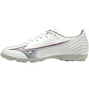 ミズノ サッカーシューズ MIZUNO α ミズノアルファ SELECT AS フットボール 部活 軽量 ホワイト/イグニッションレッド/ブルー 26.5 cm 3E