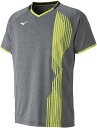 Mizuno バドミントンウェア ゲームシャツ 半袖 スタンダード ダイナモーションフィット 吸汗速乾 ソフトテニス バドミントン 72MA9007 ブラック ...