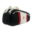 ウイルソン テニス バドミントン ラケットバッグ COURAGE COLLECTION RACQUET BAG 9PK Black/White/Red