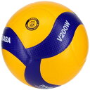 ミカサ(MIKASA) バレーボール 5号 国際公認球 検定球 一般 大学 高校 イエロー/ブルー V200W 推奨内圧0.3(kgf/㎠)