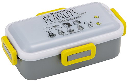 スケーター (skater) ふんわり盛れる ドーム型フタ 弁当箱 530ml スヌーピー モノクロ Peanuts 日本製 PFLB6-A 1