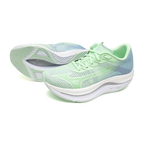 ミズノ ランニングシューズ ウエーブリベリオン フラッシュ 2 ジョギング マラソン トレーニング スポーツ 軽量 反発 厚底 レディース ミントグリーン ホワイト 23.5 cm 2E ミズノ ランニングシューズ ウエーブリベリオン フラッシュ 2 ジョギング マラソン トレーニング スポーツ 軽量 反発 厚底 レディース ミントグリーン ホワイト 23.5 cm 2E