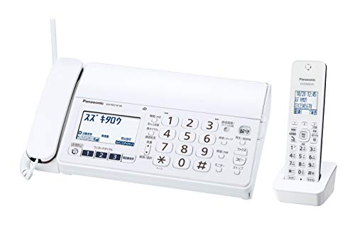 特殊:B07HHD96BNコード:4549980013755ブランド:パナソニック(Panasonic)規格：KX-PZ210DL-W商品カラー: ホワイトサイズ情報:子機1台付き商品重量:500外形寸法(高さ 幅 奥行):親機 約86 296 191mm(受話器、突起部除く)/約256 296 240mm(記録紙トレーオープン時、受話器、突起部除く)質量:親機 約2.4kg(お試し用インクフィルム5m装着時)液晶画面:親機「3.5型(カナ表示)」 子機「1.8型(カナ表示)」文字の視認性が高いホワイト液晶(カナ表示)呼出音が鳴る前に、迷惑防止のメッセージを流す「迷惑防止機能」搭載 設定が必要です「迷惑電話着信拒否」に、最大300件の電話番号を登録可能› もっと見る発送サイズ: 高さ36.6、幅31、奥行き14発送重量:3310商品紹介呼出音が鳴る前に相手に警告メッセージを流す「迷惑防止( 設定が必要です。ナンバー ディスプレイサービスを利用している場合、親機の電話帳に登録されていない相手からかかってきたときのみ迷惑防止の機能が働きます。 )」機能搭載ナンバー ディスプレイ契約なしでも不在着信履歴を表示(日付 時刻のみ)「迷惑電話着信拒否( NTTのナンバー ディスプレイサービスへのお申し込みが必要です。ひかり電話やIP電話をご利用の場合は、回線事業者または提供元にお問い合わせください。 )」に、最大300件の電話番号を登録可能ご注意 免責 お読みください パナソニック製品の修理に関するお問い合わせ パナソニック修理ご相談窓口 TEL:0120-878-554受付時間:9:00~19:00 (日祝日及び年末年始9:00~17:30)インターネットより「パナソニック修理」で検索