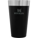 STANLEY(スタンレー) スタッキング真空パイント 0.47L マットブラック 真空断熱タンブラー ステンレス コーヒー 保温保冷 ビール アウトドア スポーツ観戦 食洗機対応 保証 (日本正規品)