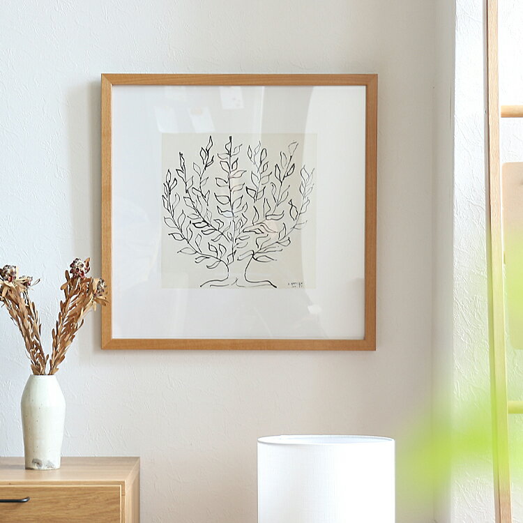 【楽天市場】アートポスター Henri Matisse「低木」 ナチュラルフレーム インテリア 絵 絵画 アート アートポスター アートパネル