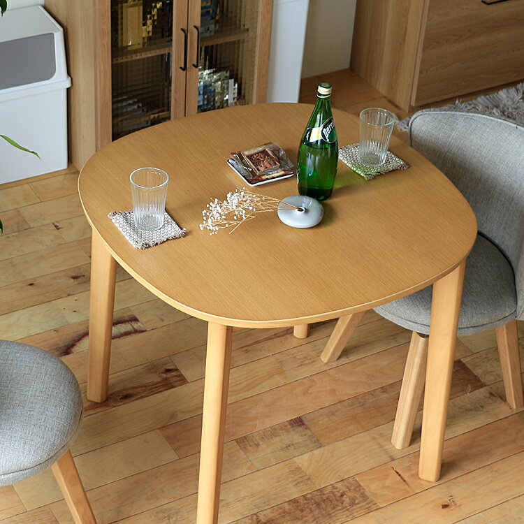 北欧風の丸型ダイニングテーブル｜一人暮らしサイズの2人用丸テーブル 