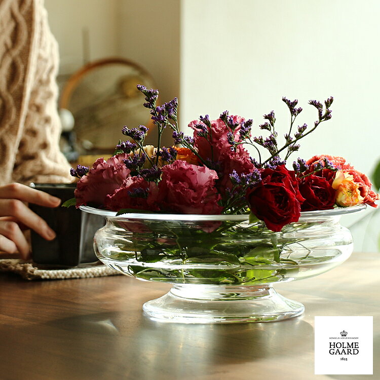 HOLMEGAARD Old English フラワーボウル25cmサイズ HOLMEGAARD ホルムガード Old English フラワーボウル フラワーベース 花瓶 花器 ガラスのサムネイル