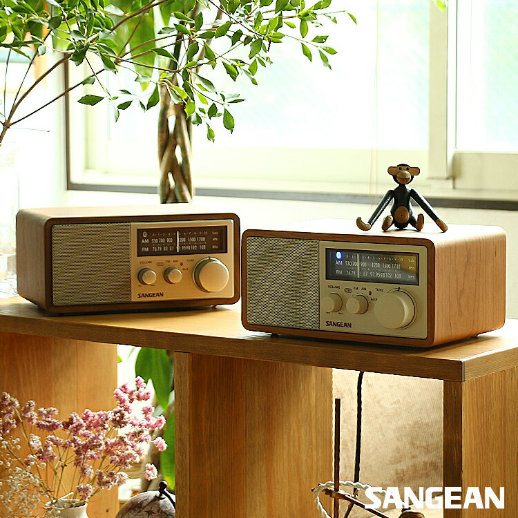 Sangean サンジーン WR-302 FM/AMラジオ・Bluetoothスピーカー Sangean WR-302 FM AM ラジオ Bluetoothスピーカー スピーカー Bluetooth ウォールナット チェリー サンジーン