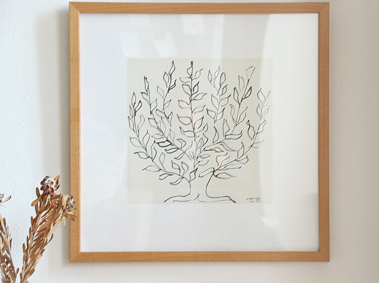【楽天市場】アートポスター Henri Matisse「低木」 ナチュラルフレーム インテリア 絵 絵画 アート アートポスター アートパネル