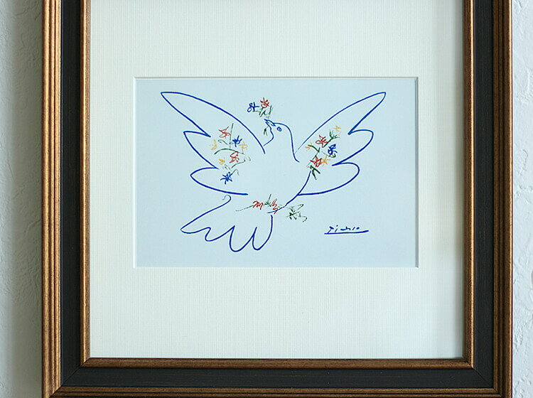 即日発送 アートポスター Pablo Picasso Dove Of Peace パブロ ピカソ ダブオブピース インテリア 絵 絵画 アート アートポスター アートパネル アートフレーム リトルアート 玄関 額入り 壁掛け おしゃれ ウォール 全日本送料無料 Lulugold Com