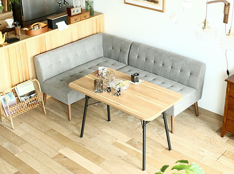 楽天市場 ソファーダイニング3点セット Mild ミルド グレータイプ ソファダイニングセット ダイニングソファ ソファ ダイニング ダイニングセット ダイニングテーブル 4人掛け 3点セット ダイニングソファー ソファーダイニング ミルド Mild グレー キラリオ