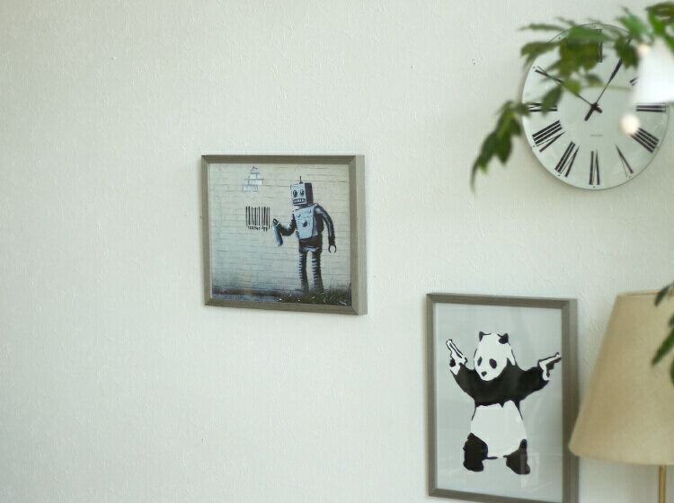 送料無料15 アートポスター Banksy バンクシー Robot インテリア 絵 絵画 アート アートポスター アートパネル アートフレーム 玄関 額入り 壁掛け おしゃれ ウォール Banksy バンクシー Robot ロボット ヴィンテージ モダン 国内未発売モデル ポスター本 雑誌
