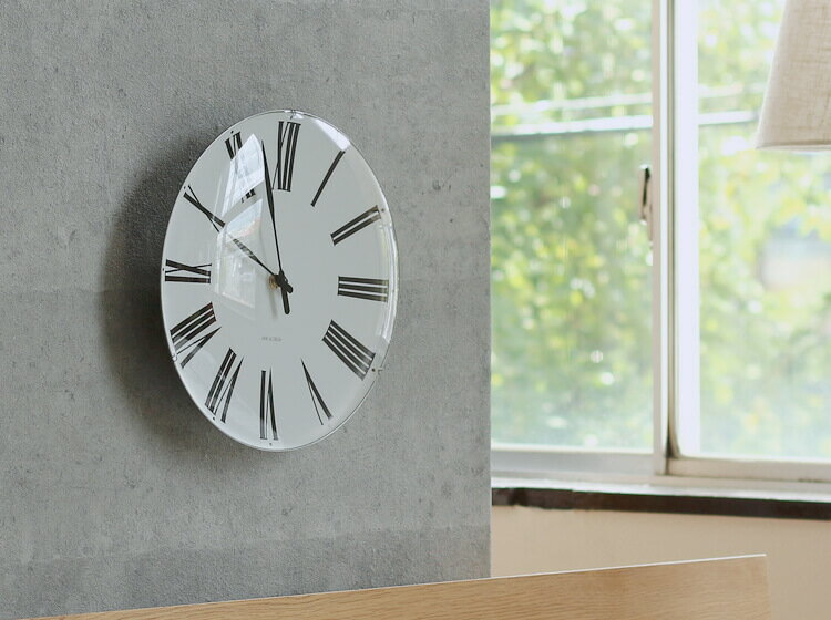 アルネ・ヤコブセン ROMAN(ローマン) ウォールクロック 21センチ 掛け時計 クロック 時計 北欧 復刻 ROMAN ローマン wall clock アルネ ヤコブセン arne jacobsen ウォールクロック シンプル