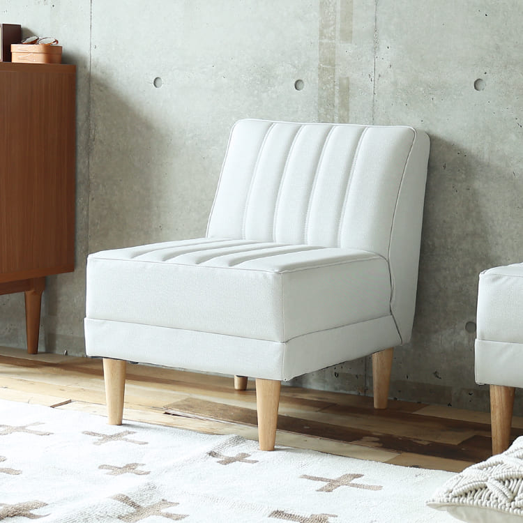 国産 1人掛けソファー　DAY2(デイツー)　アイボリーカラー 1人掛け 1人掛けソファー 一人掛け 1P ソフ..