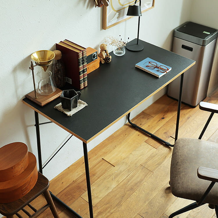 デスク　nitec（ニーテック）幅100cm デスク 机 パソコンデスク 幅100cm ブラック おしゃれ ワークデスク オフィス ナチュラル 北欧 省スペース ビンテージ インダストリアル カフェ アイアン 木製 リビングルーム ワンルーム スリム