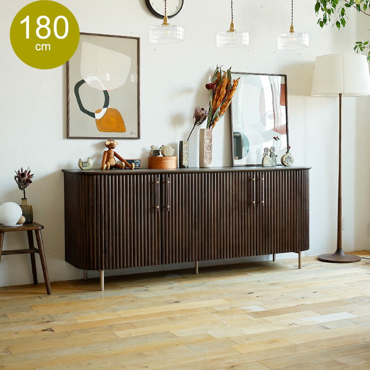 サイドボード　Ropec（ロペス）幅180cm キャビネット サイドボード チェスト 収納棚 リビング 収納 お..