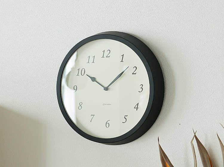 電波時計 Clair CLOCK BLACK 電波時計 壁掛け 時計 壁掛け時計 おしゃれ 北欧 木製 ブナ 日本製 静音 リビング ダイニング 寝室 書斎 子ども部屋 CHAMBRE ClairCLOCKBLACK [2]