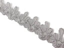 キラリ手芸部 NO.5321 手芸用 ブレード リボン 銀色 シルバー 幅1.8cm×長さ3m巻き
