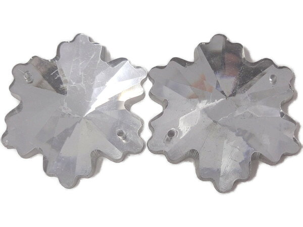 キラリ手芸部 No1148ビジュー パーツ ソーオン ストーン（アクリルビーズ ラインストーン)クリスタル__2.8×2.8cm2個入り（手芸用 縫い付け）