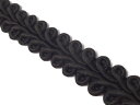 キラリ手芸部 No.1175_ブレード リボン_黒色(ブラック)_幅0.8cm×3m巻き【161008ブレード リボン】(手芸用)