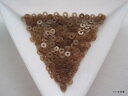 キラリ手芸部 No1364スパンコールパーツ_茶色(ブラウン)_0.3×0.3cm_300枚入り(手芸用) シークイン Sequin