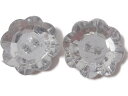 キラリ手芸部 No1270_ビジュー ボタン ソーオン ストーン(アクリル)_クリスタル2.4×2.4cm_2個入り(手芸用 縫い付け)