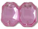 キラリ手芸部 No.3729ビジュー パーツ ソーオン ストーン(アクリルビーズ ラインストーン)ピンク色_0.5×0.8cm_50個入り【1311143長方形】(手芸用 縫い付け)