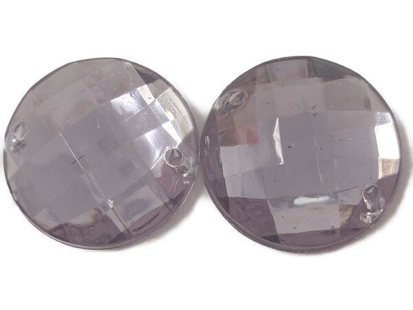 キラリ手芸部 No.3961ビジュー パーツ ソーオン ストーン（アクリルビーズ ラインストーン）グレー1.6×1.6cm_8個入り（手芸用 縫い付け）