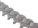 キラリ手芸部 NO.5263ブレード リボン(銀色:シルバー)幅1.5cm×長さ3m巻き(手芸用)