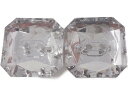 キラリ手芸部 No1210_ビジュー ボタン ソーオン ストーン(アクリル)_クリスタル1.6×1.6cm_4個入り(手芸用 縫い付け)