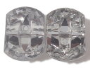 キラリ手芸部 No1213_ビジュー ボタン ソーオン ストーン(アクリル)_クリスタル1.1×1.5cm_4個入り(手芸用 縫い付け)