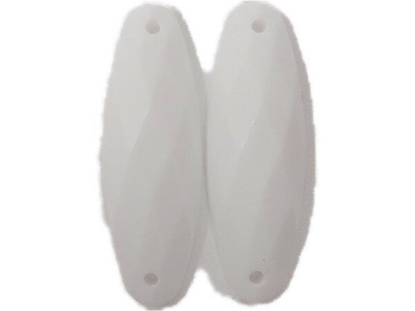 キラリ手芸部 No.916ビジュー パーツ ソーオン ストーン（アクリルビーズ ラインストーン）白色（ホワ..