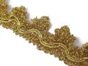 キラリ手芸部 No.1660ブレード リボン_金色(ゴールド)_幅1.7cm×長さ3m(手芸用)【190625レード】