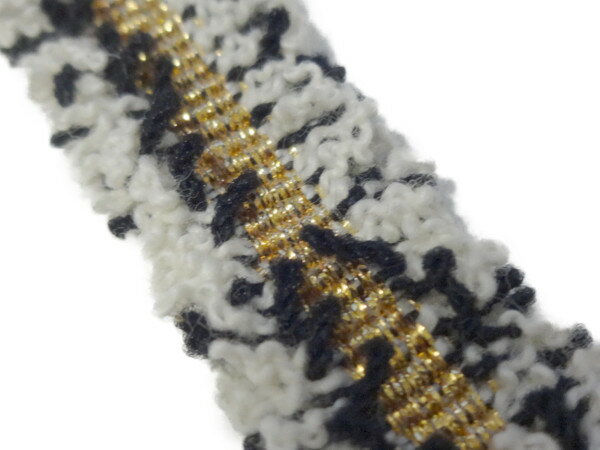 キラリ手芸部 No.5045ブレード リボン_黒色（ブラック）_幅1.2cm×2m巻き（手芸用）