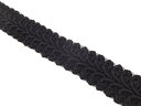 キラリ手芸部 No.3210ブレード リボン_黒色(ブラック)幅1.2cm×長さ2m巻き【140503ブレード リボン】(手芸用)