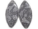 キラリ手芸部 No.455ビジュー パーツ ソーオン ストーン(アクリルビーズ ラインストーン)レオパード柄1.3×2.8cm_7個入り(手芸用 縫い付け)